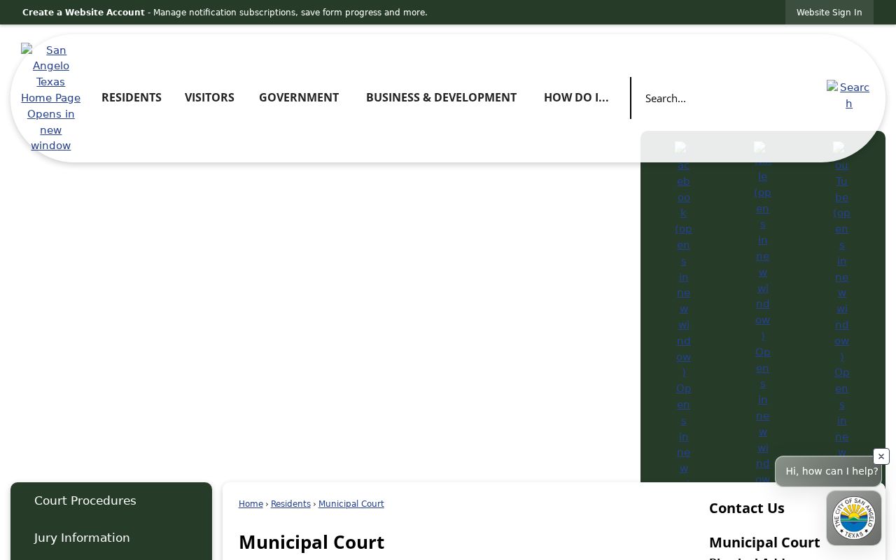 Tom Green County municipal court access for traffic warrants